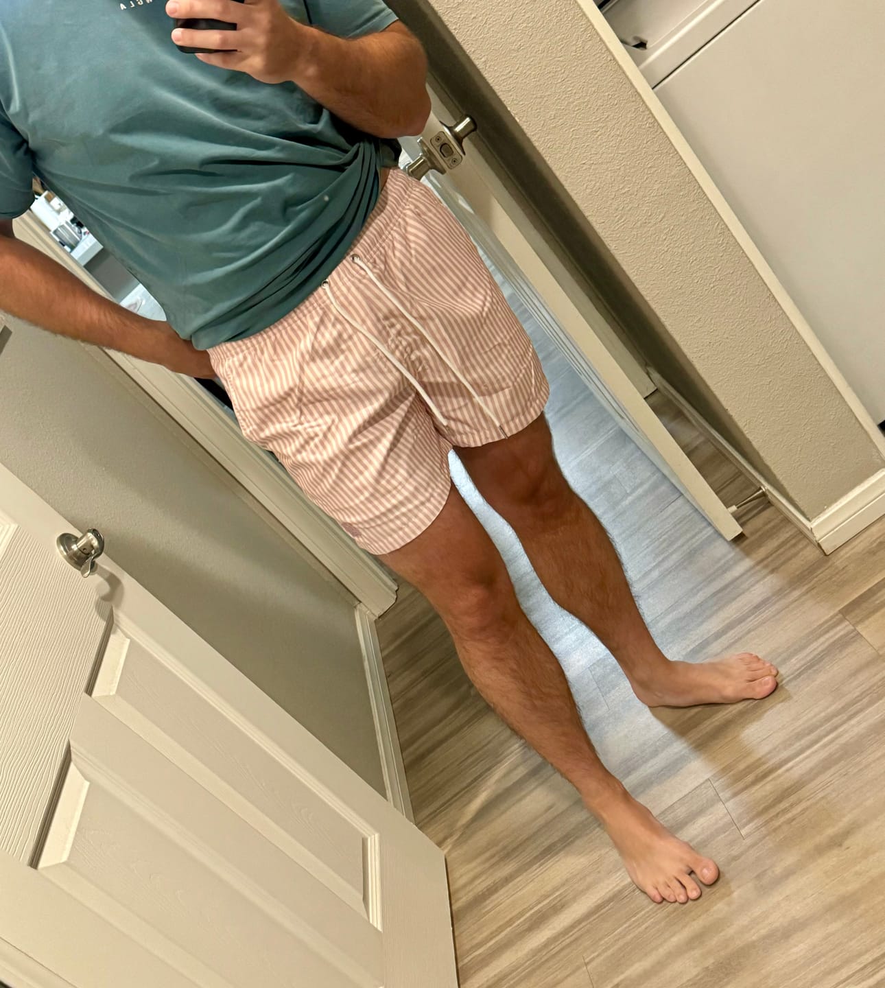 Customer photo review of 1056 - Striped Swim Shorts