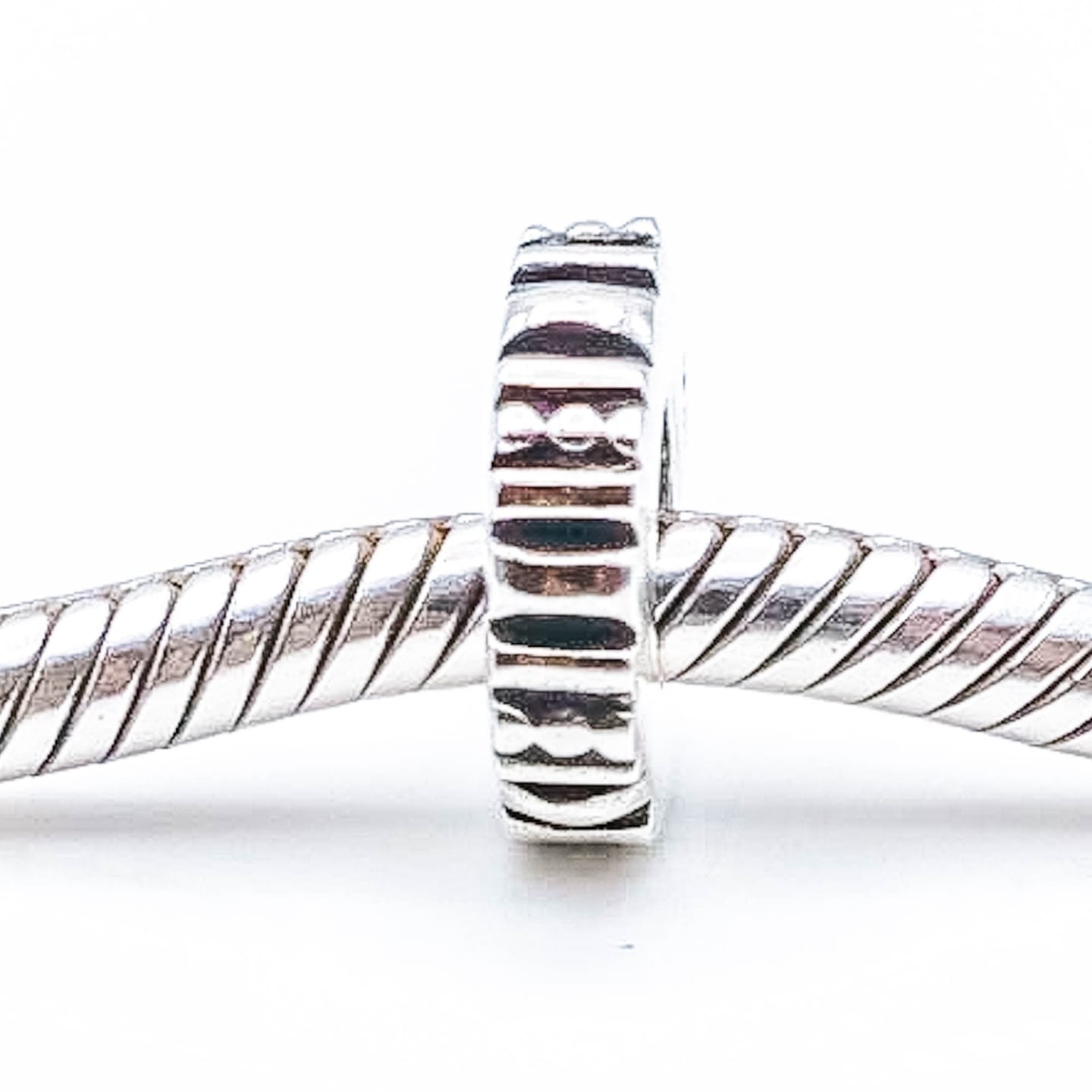 Customer photo review of PANDORA Tic Toc Sterling Silver Spacer Charm