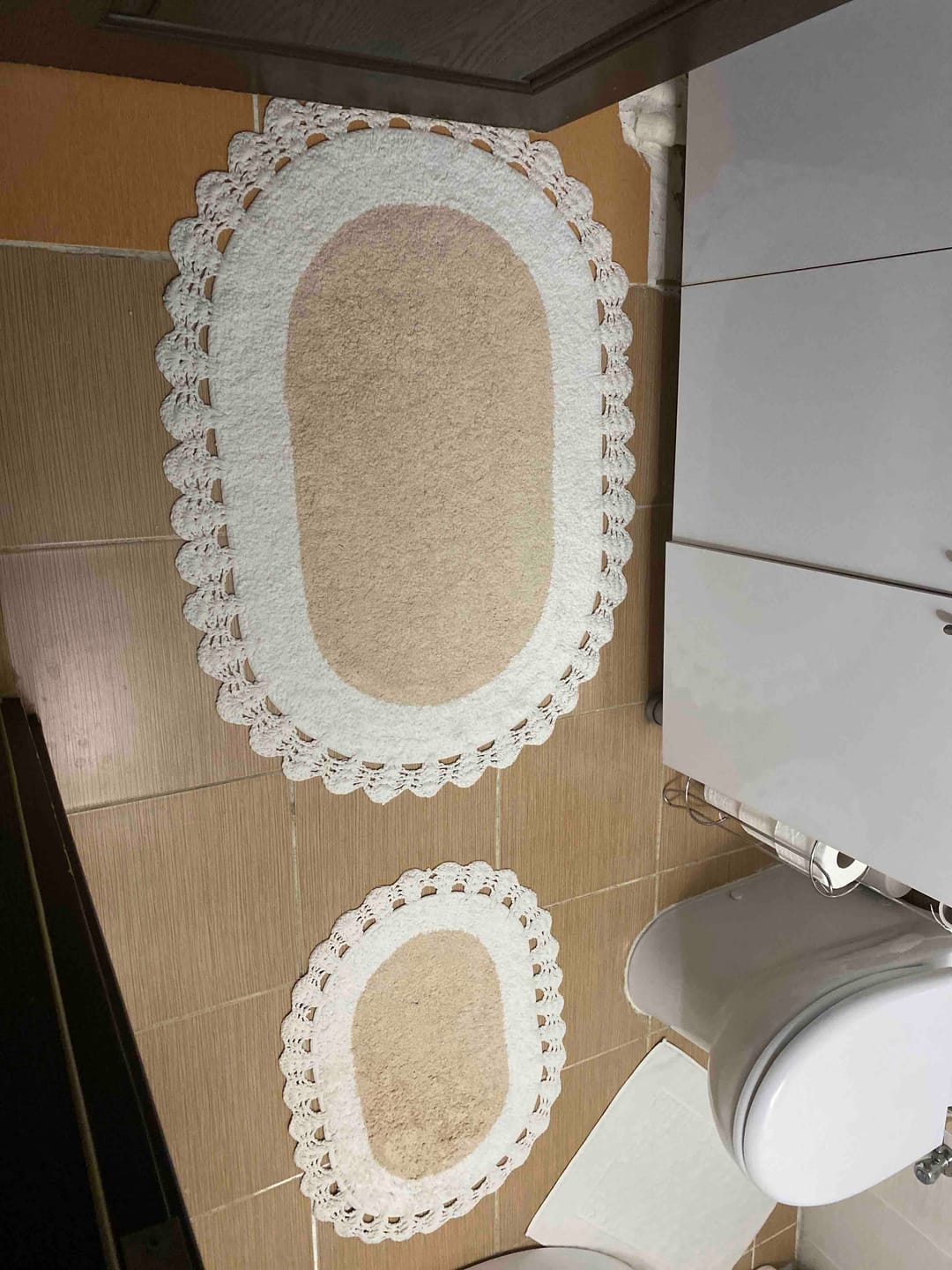 Customer photo review of Bianca 2’li Takım Banyo Paspası %100 Pamuk 40x60 + 60x90 Açık Gri