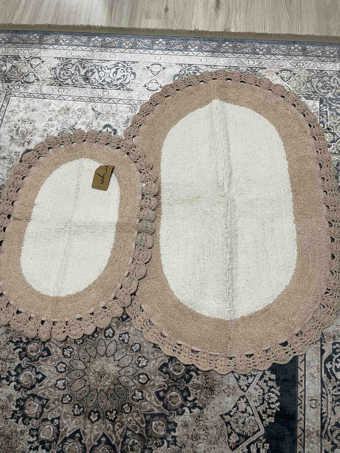 Customer photo review of Bianca 2’li Takım Banyo Paspası %100 Pamuk 40x60 + 60x90 Açık Gri