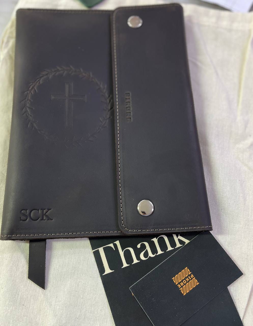 Customer photo review of Bible Rivets Cover