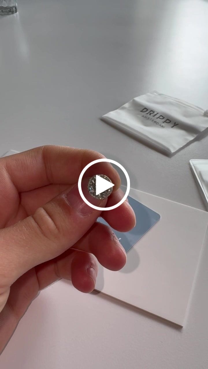 Customer video review of MOISSANITE ROYAL STUDS. - WHITE GOLD