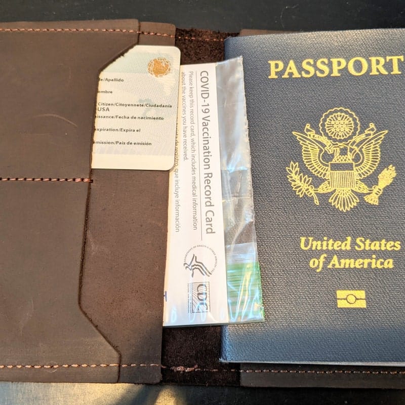 Customer photo review of Passport Wallet & Luggage tag