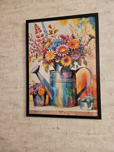 Customer photo review of 5D Diamond Painting AB Steine Blumenstrauß