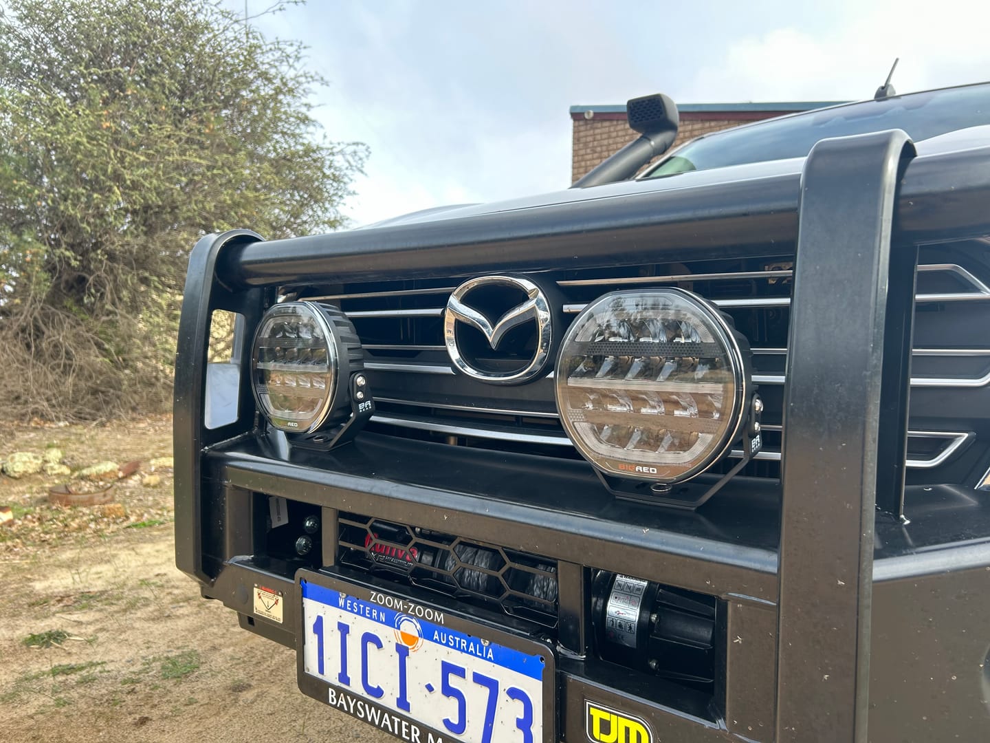 Customer photo review of Covert 7 Inch LED Driving Lights (PAIR W/HARNESS)