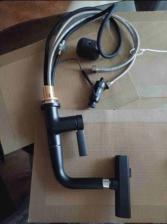 Customer photo review of Waterfall Temperature Digital Display Basin Faucet Lift Up Down Stream Sprayer Hot Cold Water Sink Mixer Wash Tap For Bathroom