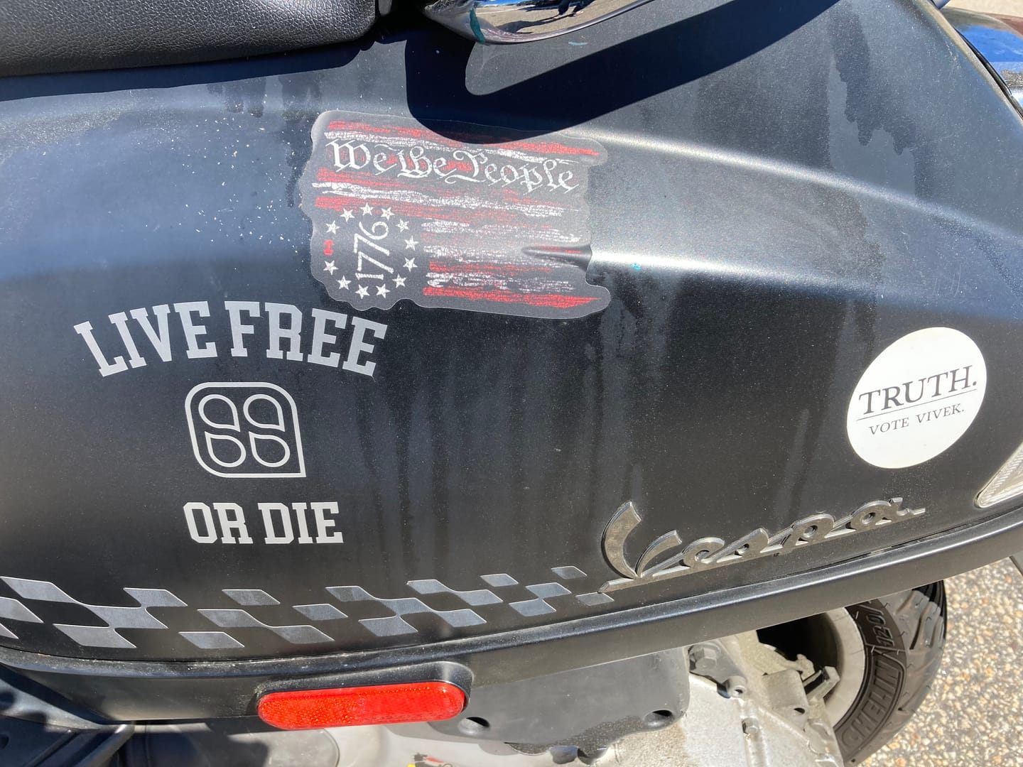 Customer photo review of We The People 1776 Flag Decal
