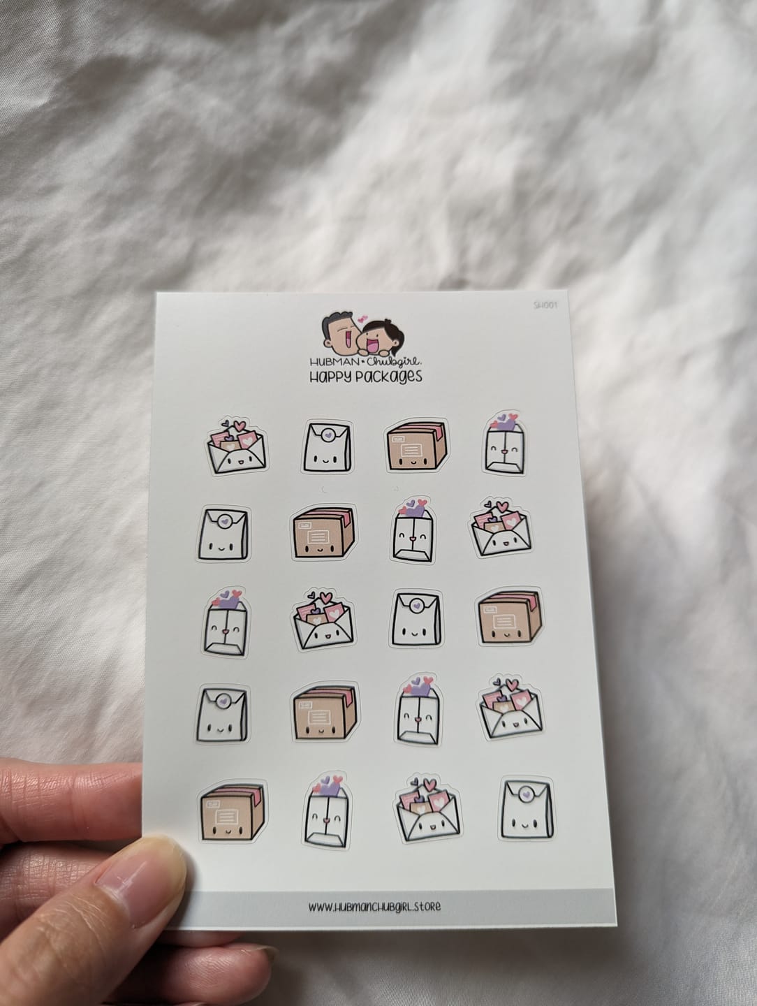Customer photo review of Happy Packages Planner Stickers