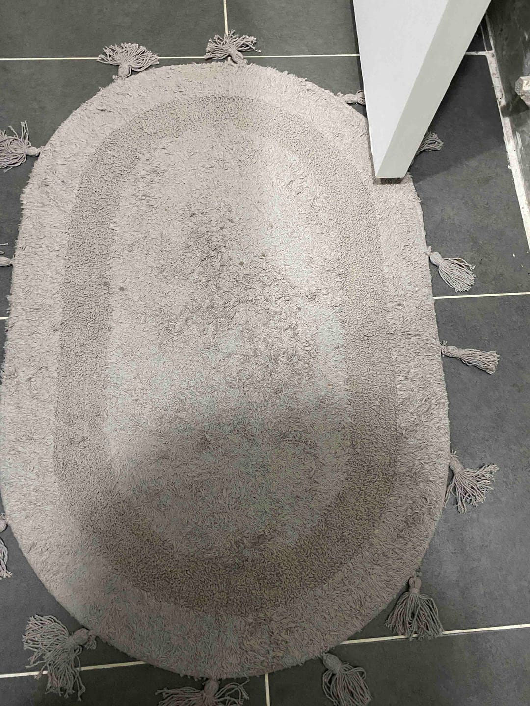 Customer photo review of Hana 2’li Takım Banyo Paspası %100 Pamuk 40x60 + 60x90 Gri
