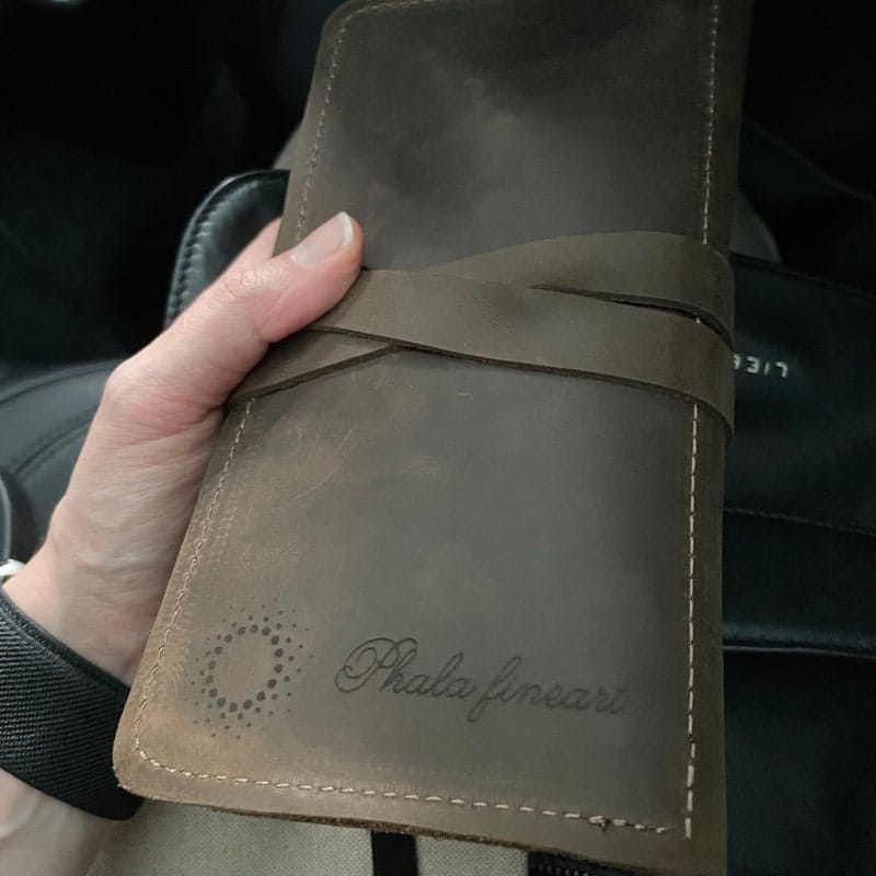 Customer photo review of Leather Pencil Case