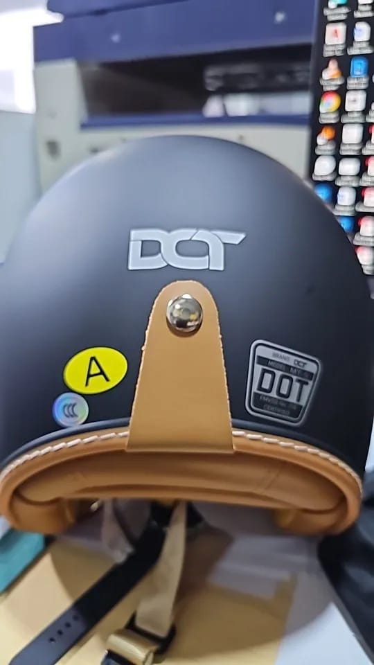 Customer photo review of Retro Motorcycle Open Helmet