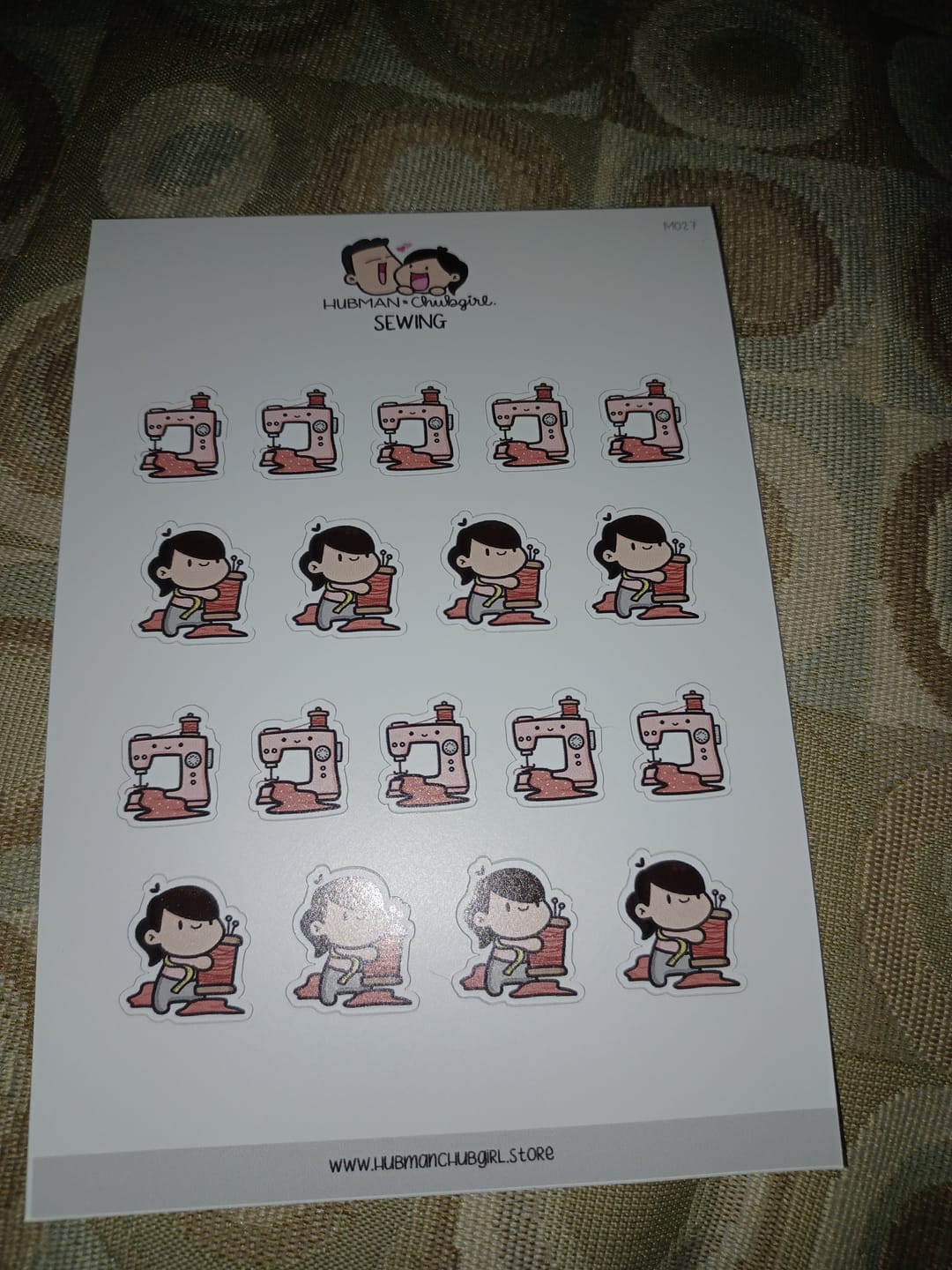 Customer photo review of Sewing Planner Stickers