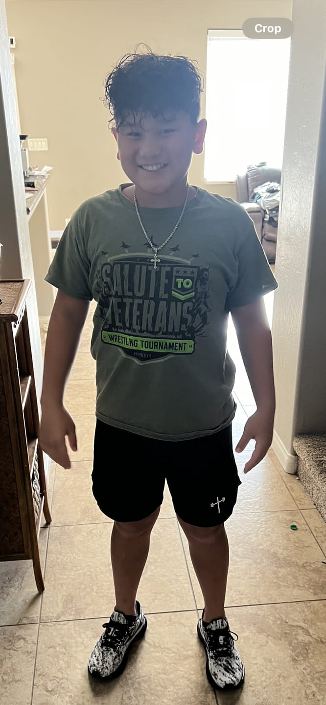 Customer photo review of Faith Over Fear Liner Shorts