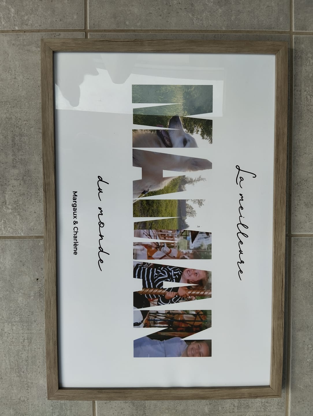 Customer photo review of Meilleure maman du monde - Cadre personnalisé