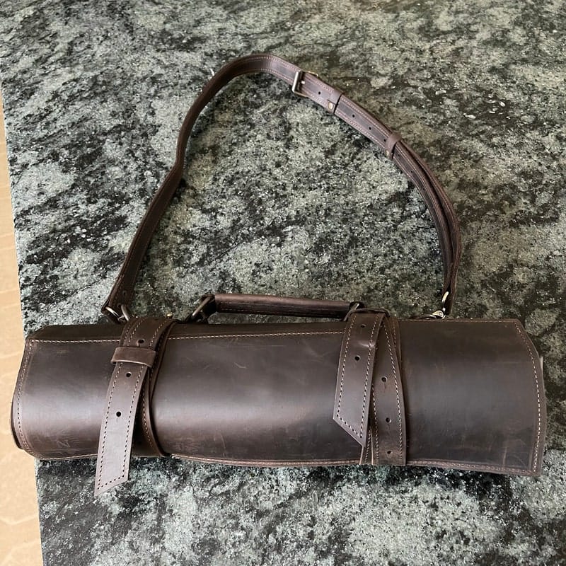 Customer photo review of The Professional's Leather Knife Roll