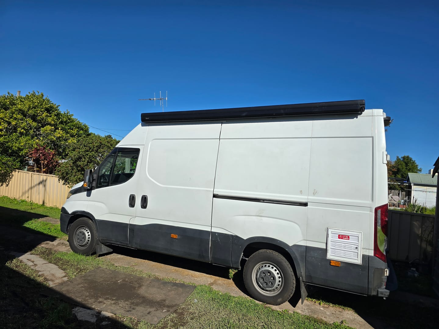 Customer photo review of Box Cassette Roof Mounted Caravan Awning W-5800