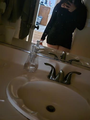 Customer photo review of Jada Mini Dress (BLACK)