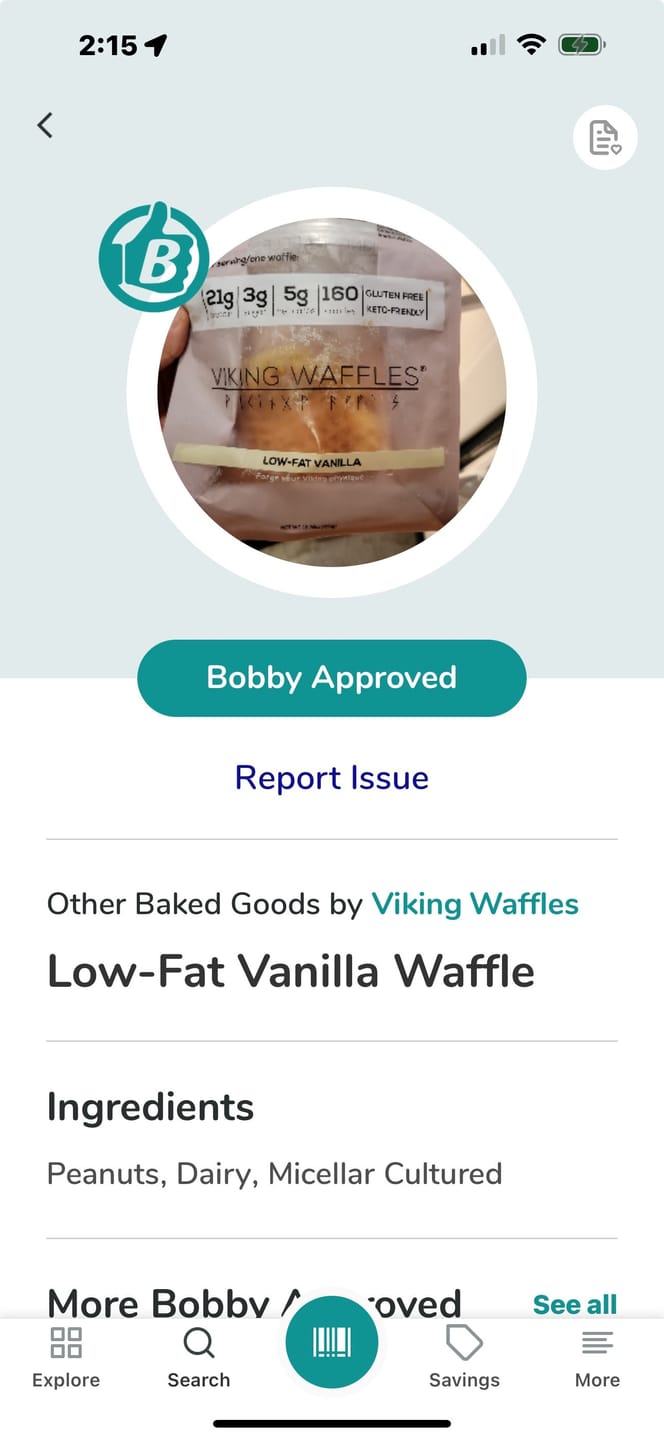 Customer photo review of Original Viking Waffles (Keto-Friendly)