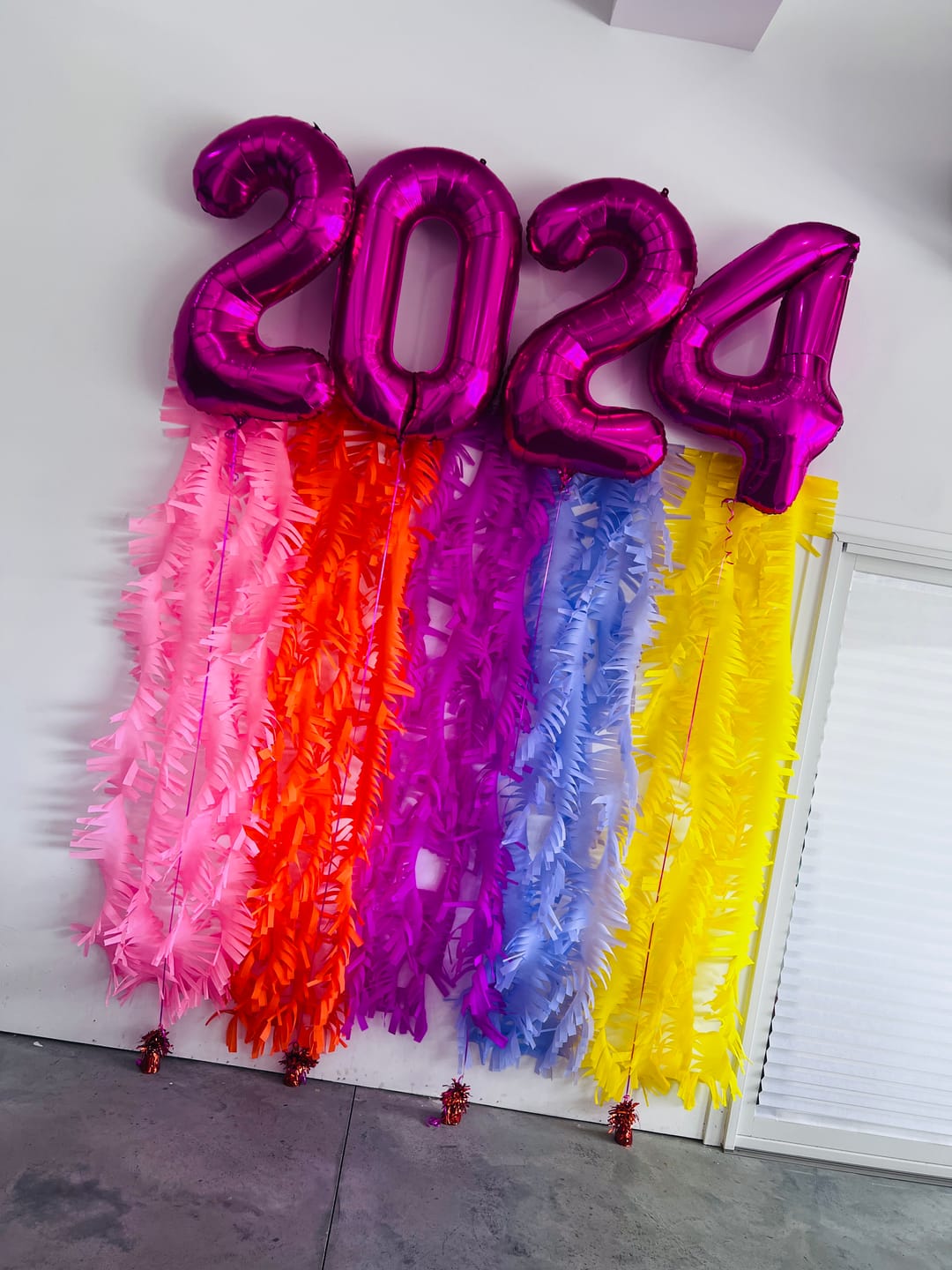 Customer photo review of Crepe Paper Fringe Streamers - New Etsy 5