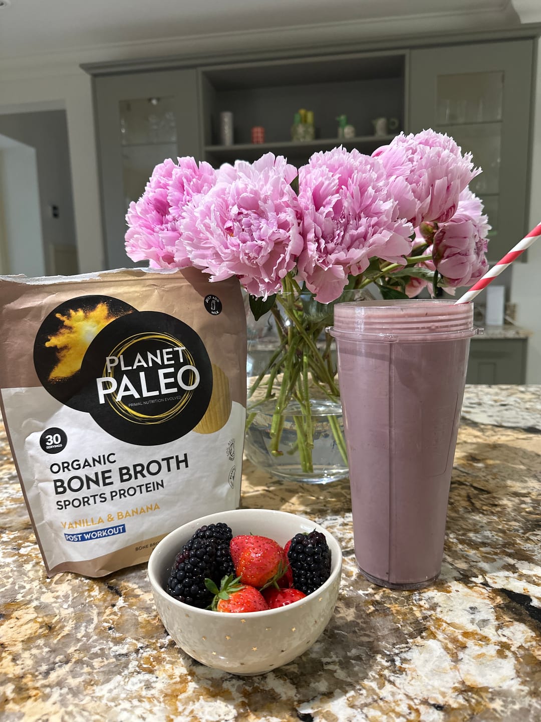 Customer photo review of Bone Broth Protein Powder - Vanilla & Banana