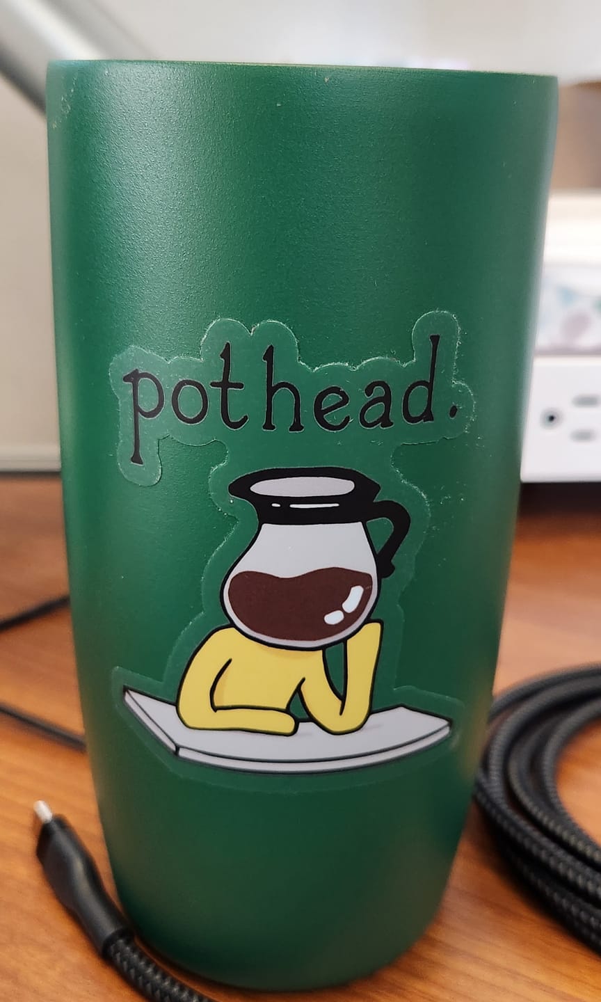 Customer photo review of Positivity Sun Clear Sticker