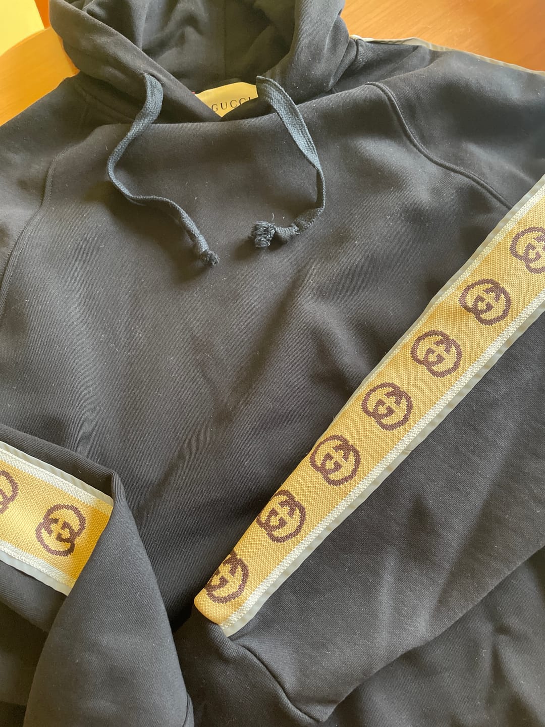 Customer photo review of Felpa GUCCI jersey tecnico nastro GG jacquard nera