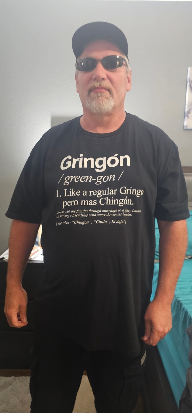 Customer photo review of El Gringon OG Old School T-Shirt