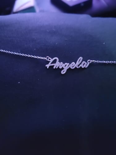 Customer photo review of Personalized Diamond Name Necklace