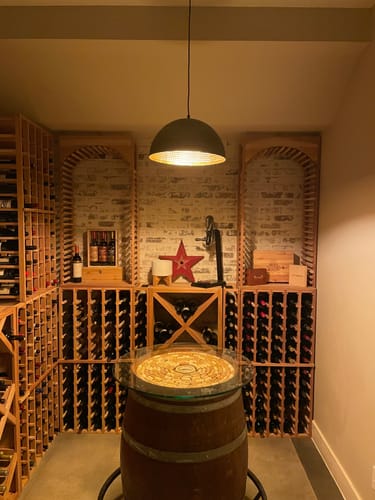 Customer photo review of Industrial 1-Light Hammered Oversized Metal Dome Pendant