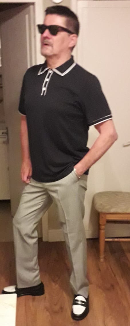 Customer photo review of Trousers - Dogtooth Check
