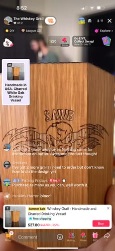 Customer photo review of Whiskey Grail (CUSTOM DESIGN)