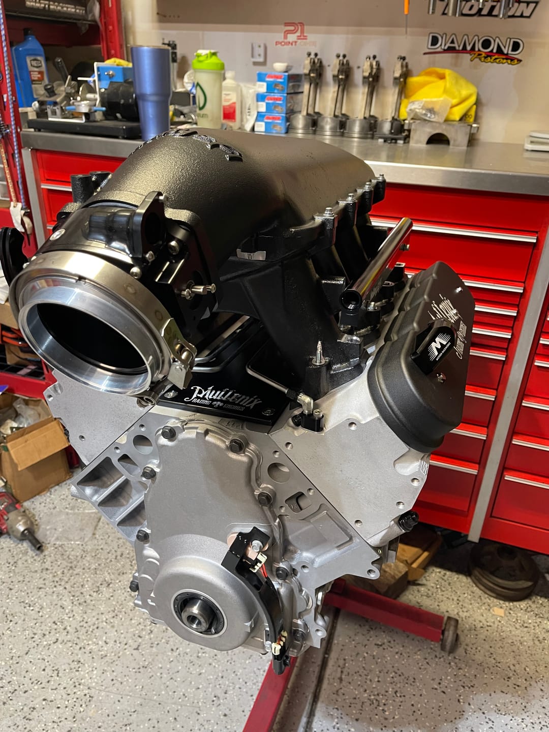 Customer photo review of ICON 102/105mm Cable Drive Throttle Body (Black) w/ Interchangeable Connection