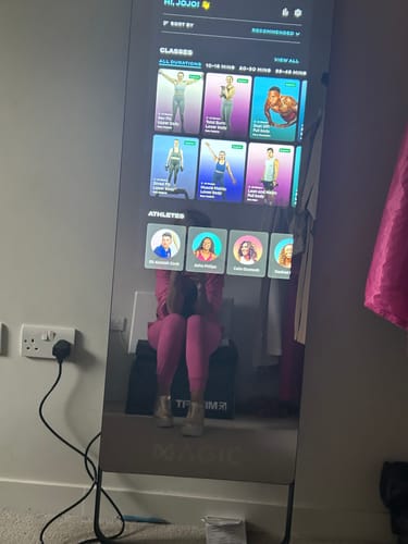 Customer photo review of MAGIC AI: Fitness Smart Mirror
