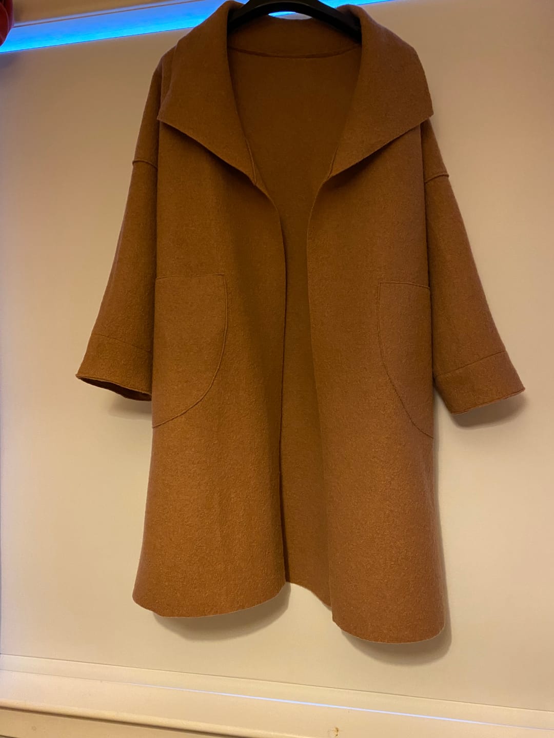 Customer photo review of Plain 100% Boiled Wool Fabric