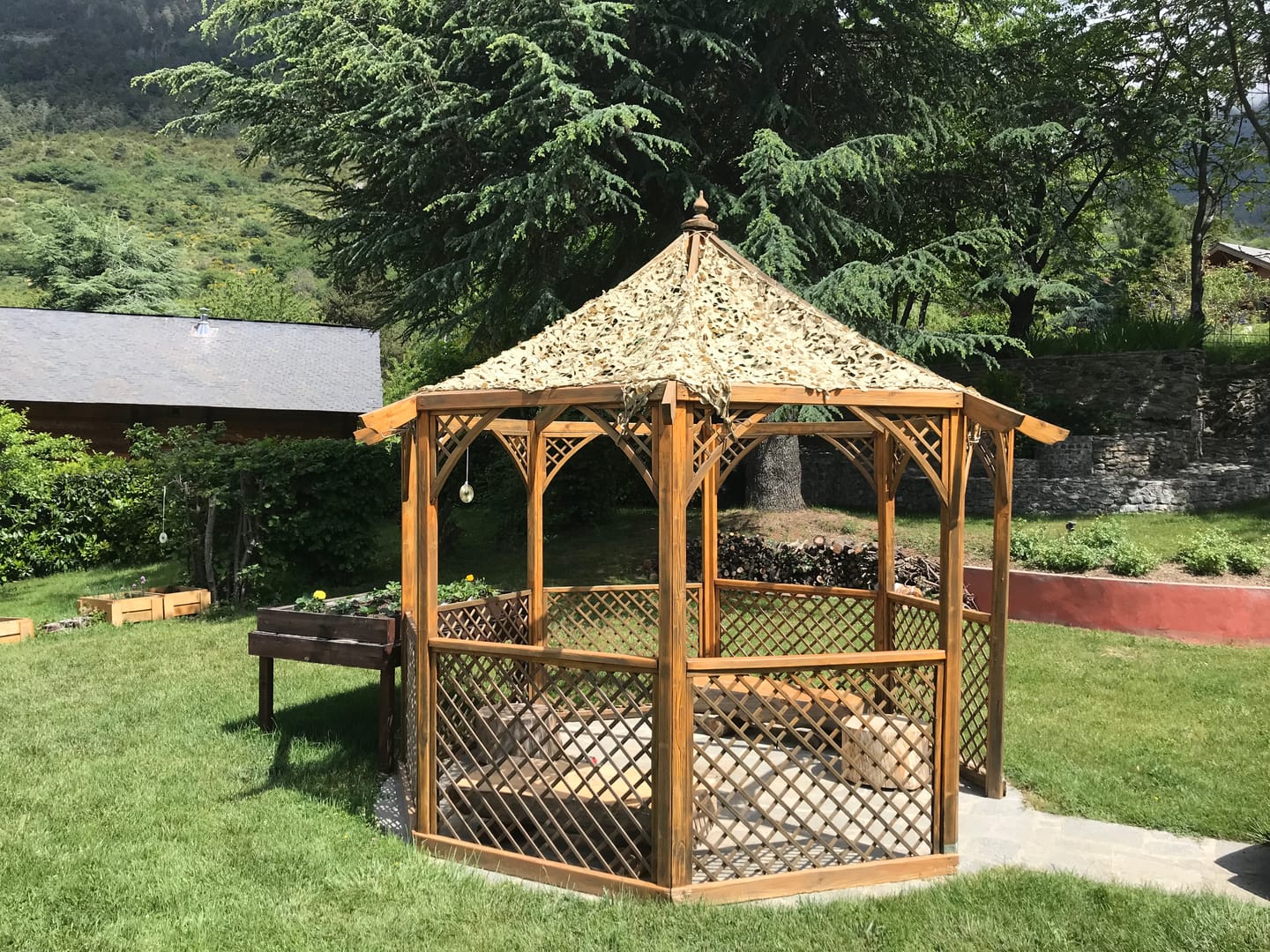 Customer photo review of Filet de camouflage triangulaire sable