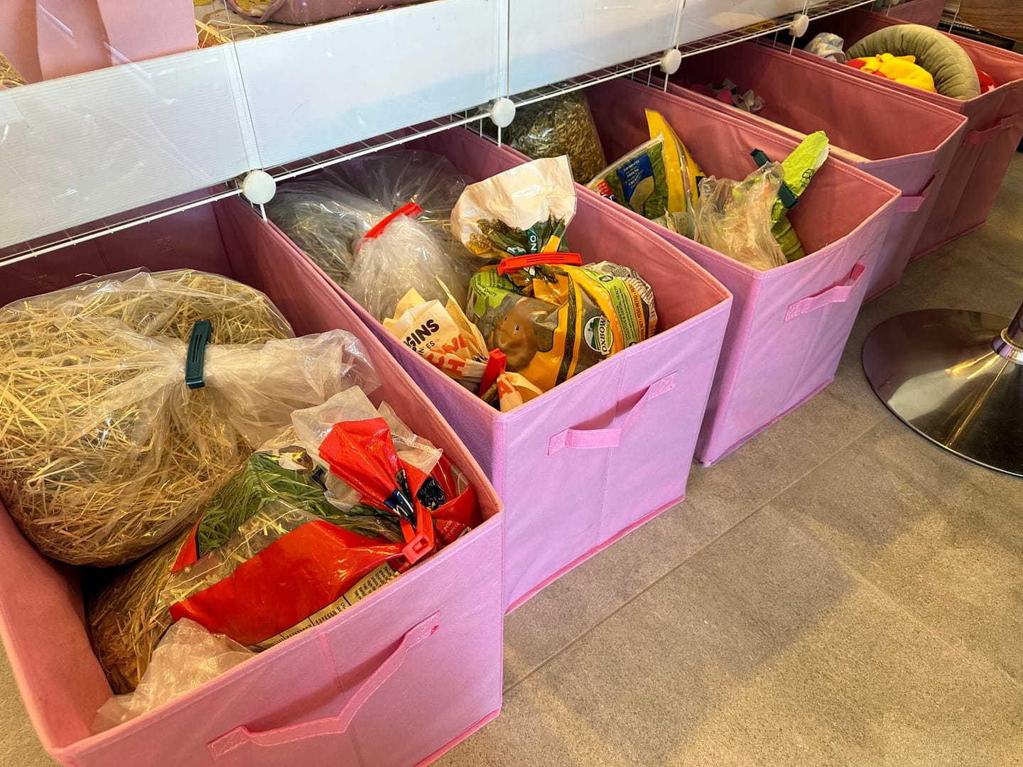 Customer photo review of Ozzy Pets Storage Box for Ozzy Cages