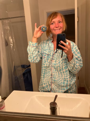 Customer photo review of Based Balm’s Tallow & Zinc Sun Balm