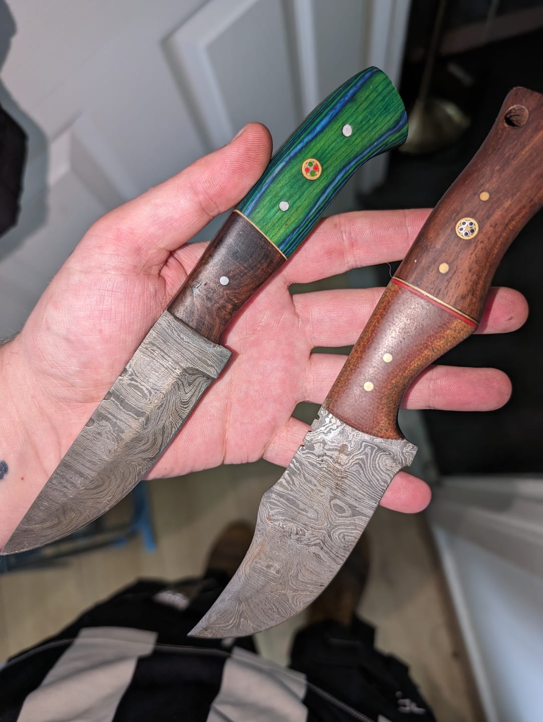 Customer photo review of Seconds Lucky Dip Damascus Knife