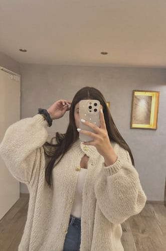 Customer photo review of Oversized Cardigan "CozyGlam"