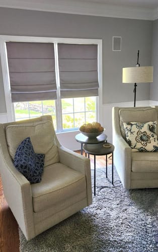Customer photo review of Keego Modern Roman Shades Cordless