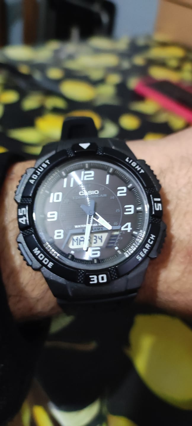 Customer photo review of Reloj Casio Tough Solar AQ-S800W-1BJH Ana Digi Blanco