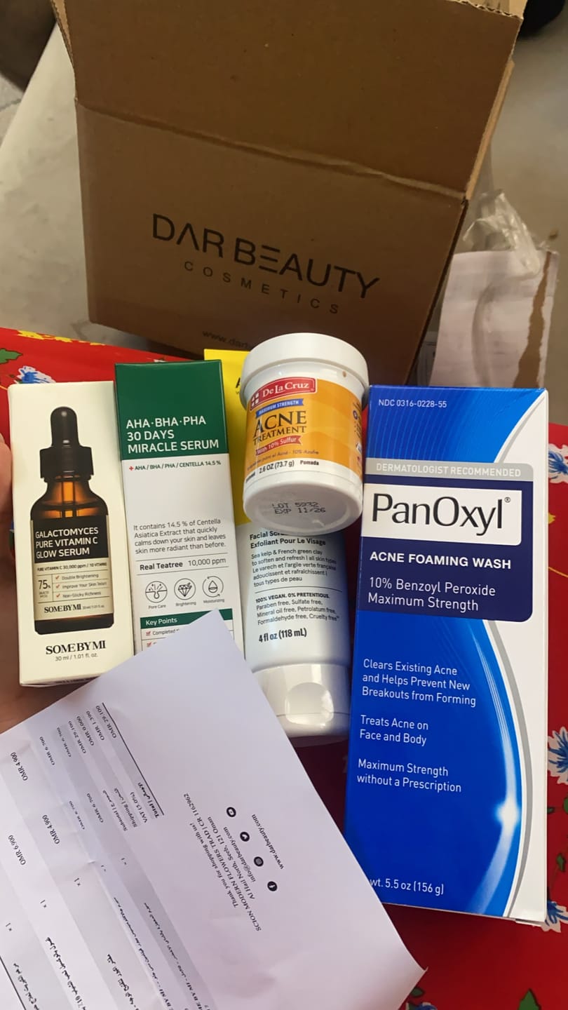 Customer photo review of غسول بانوكسيل لحب الشباب 10٪ بنزويل بيروكسيد - 156ج