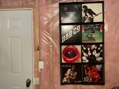 Customer photo review of 12" Vinyl Record Display Frame - LP Wall Storage