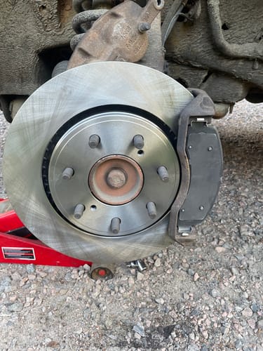 Customer photo review of Front Rear Disc Brake Rotors And Ceramic Pads Kit For 2010-2011 Ford F-150 With 7 Lug Wheels K8C-101151