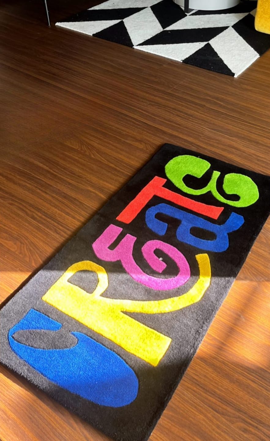 Customer photo review of Create Handtufted Custom Rug | Customised Home Decor | LetsRug.in