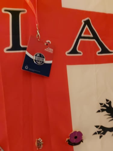 Customer photo review of D-Day 80 Blue Pin Badge