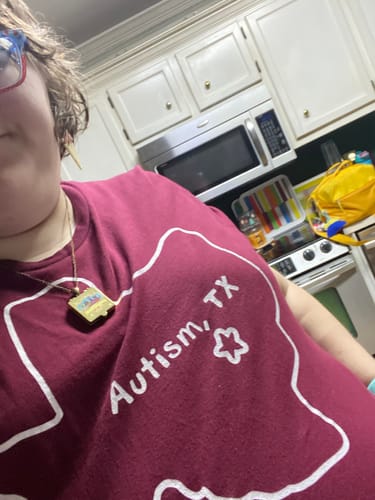 Customer photo review of Autism Texas Unisex t-shirt