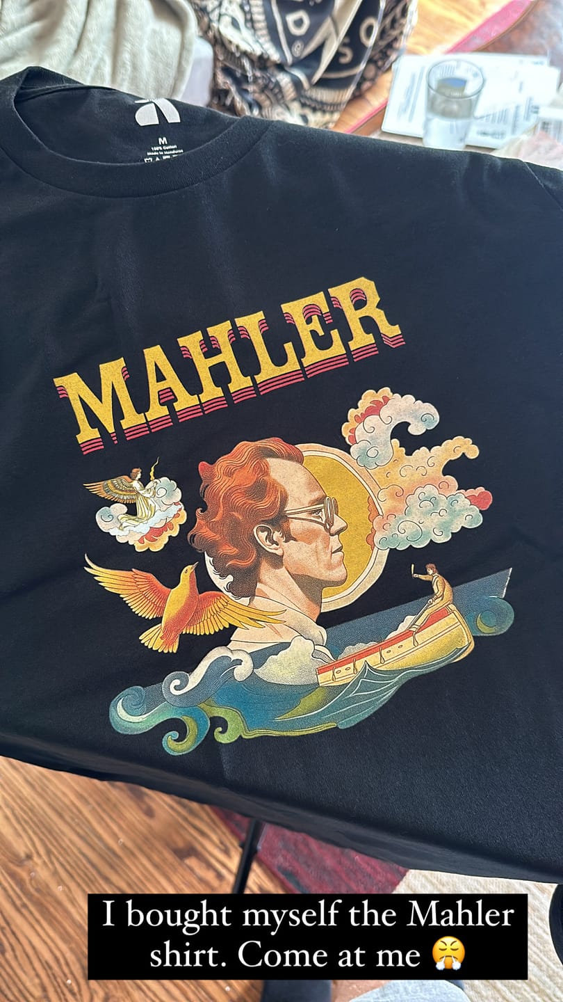 Customer photo review of Mahler: Illustrated T-Shirt