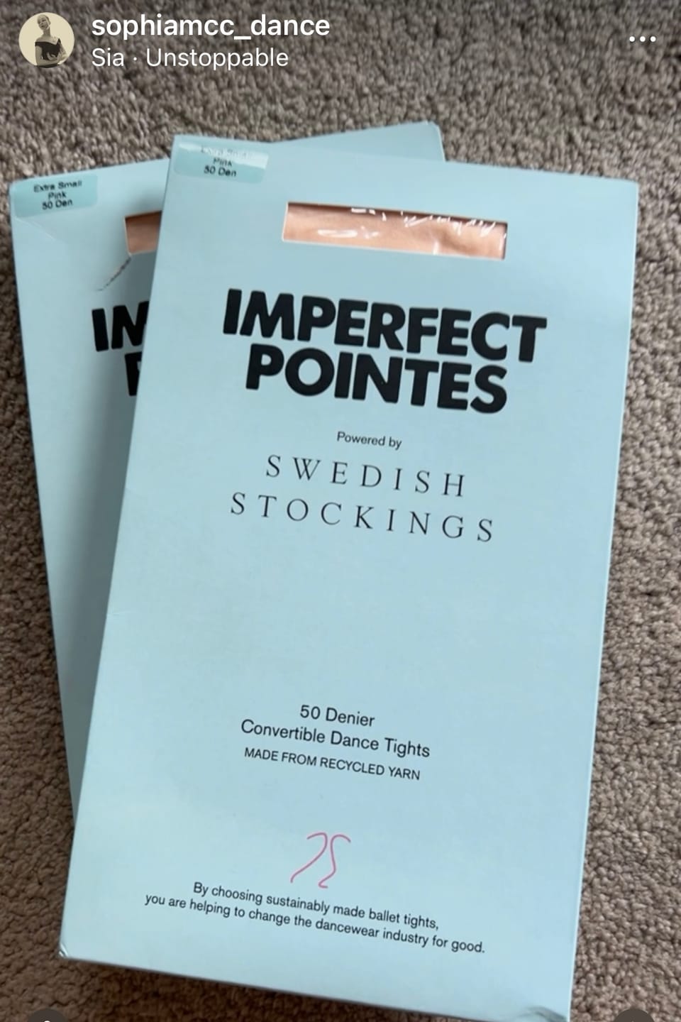 Customer photo review of Convertible Ballet Tights TWO PACK