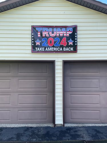 Customer photo review of Trump 2024 Banner Sign